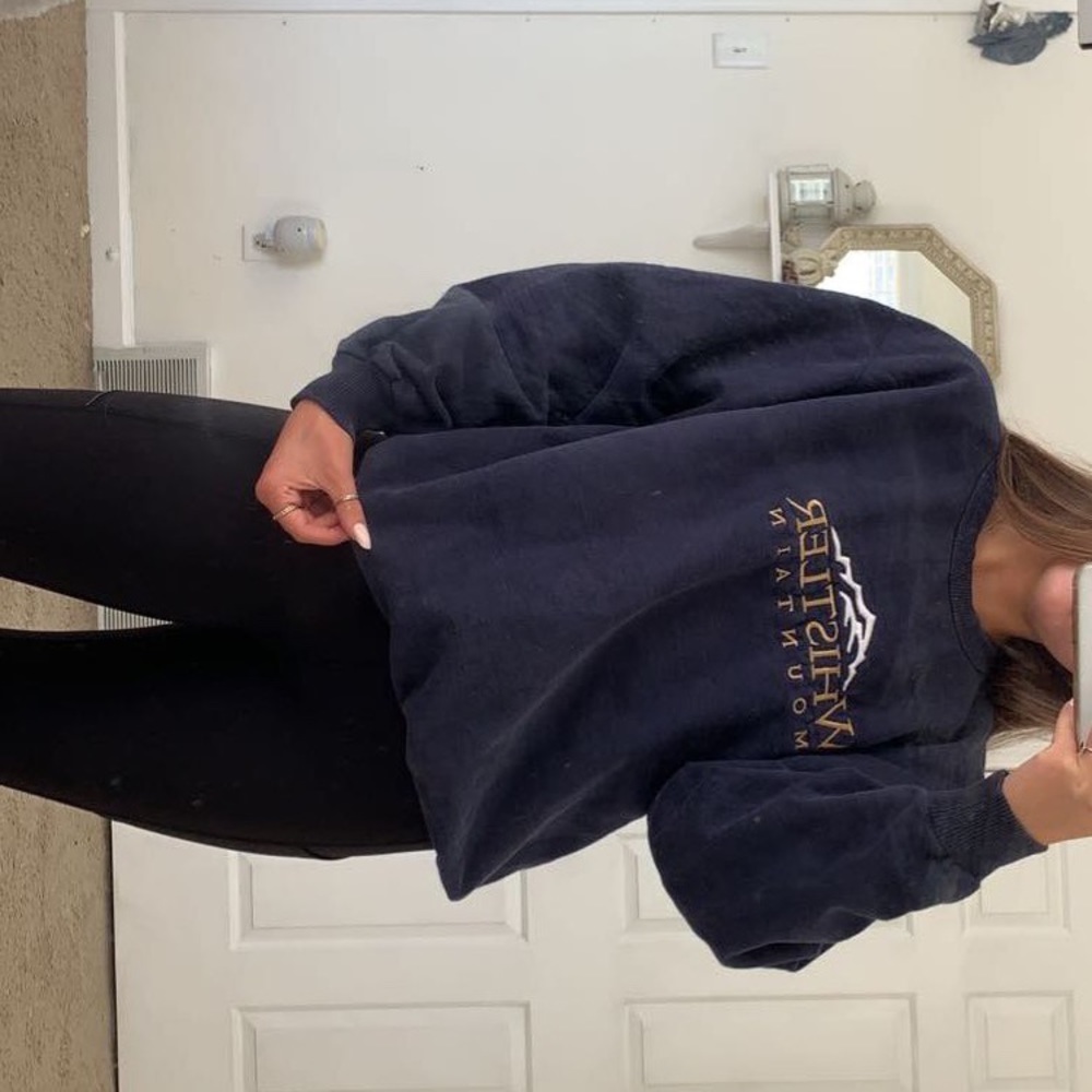 Oversized Navy Crewneck